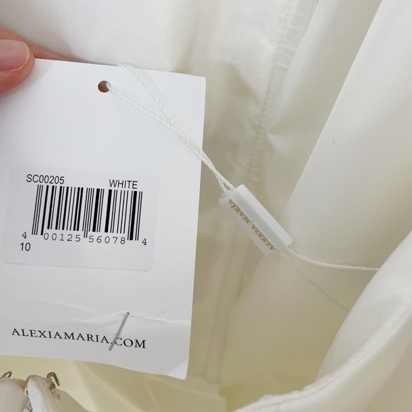 Alexia María Silk Faille Bow Back Mini Dress - Picture 10 of 11